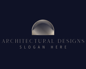 Arch - Line Wave Arch logo design