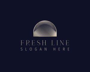 Line Wave Arch logo design
