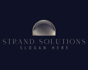 Strand - Line Wave Arch logo design