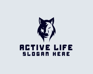 Wild Alpha Wolf Logo
