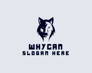 Wild Alpha Wolf Logo