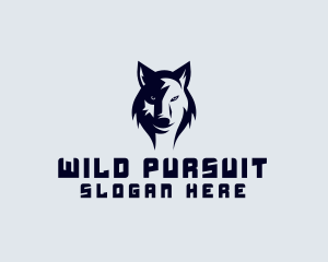 Wild Alpha Wolf logo design