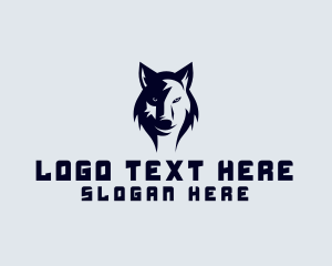 Wolf - Wild Alpha Wolf logo design