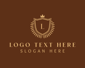 Badge - Royal Shield Hotel logo design