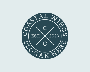 Coastal Marina Cafe logo design