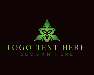 Vegan - Natural Botanical Leaves logo design