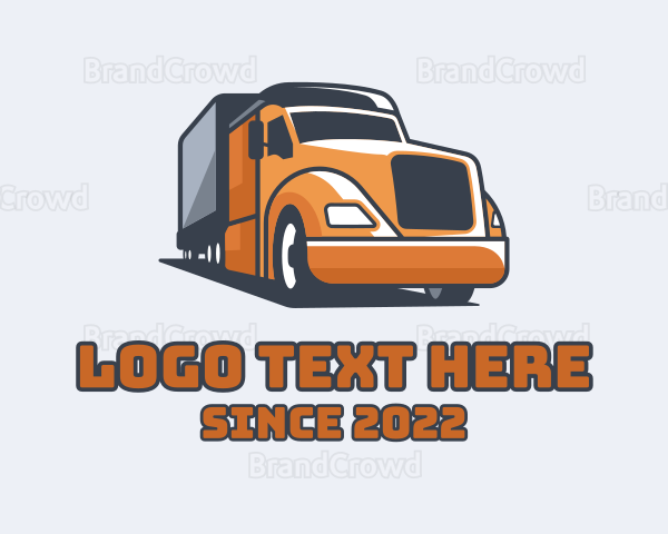 Cargo Truck Delivery Logo