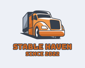 Cargo Truck Delivery logo design