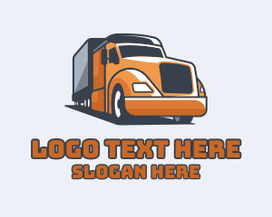 Cargo Truck Delivery Logo