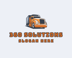 Cargo Truck Delivery logo design