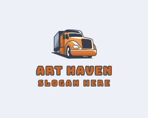 Cargo Truck Delivery logo design