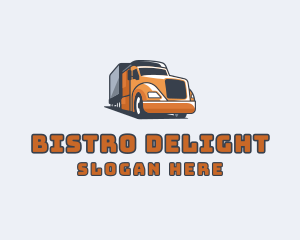 Cargo Truck Delivery logo design