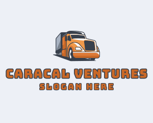 Cargo Truck Delivery logo design