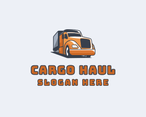 Cargo Truck Delivery logo design