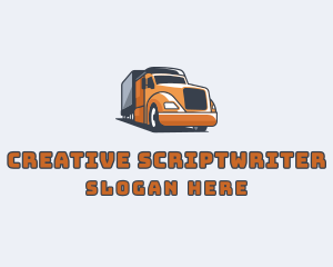 Cargo Truck Delivery logo design