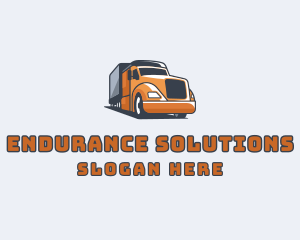 Cargo Truck Delivery logo design