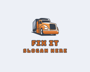 Cargo Truck Delivery logo design