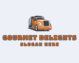 Cargo Truck Delivery logo design