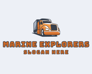 Cargo Truck Delivery logo design