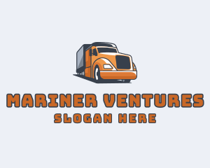 Cargo Truck Delivery logo design