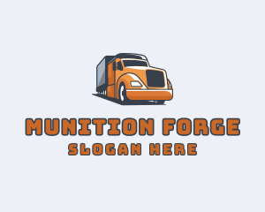 Cargo Truck Delivery logo design