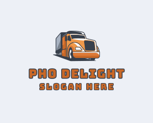 Cargo Truck Delivery logo design