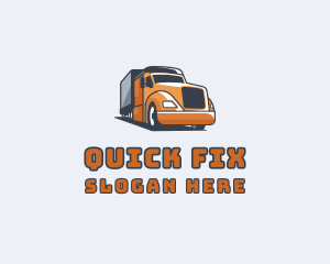 Cargo Truck Delivery logo design