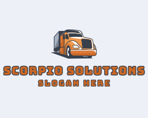 Cargo Truck Delivery logo design