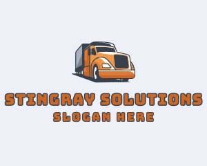 Cargo Truck Delivery logo design