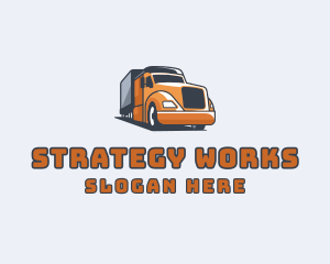 Cargo Truck Delivery logo design