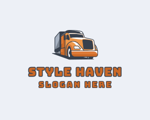 Cargo Truck Delivery logo design