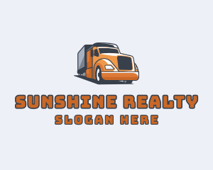 Cargo Truck Delivery logo design