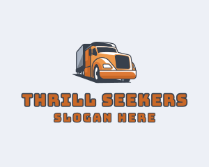 Cargo Truck Delivery logo design