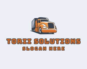 Cargo Truck Delivery logo design