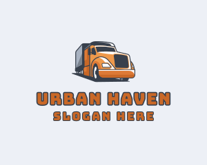 Cargo Truck Delivery logo design