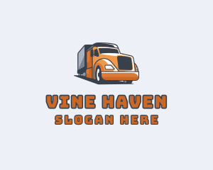 Cargo Truck Delivery logo design