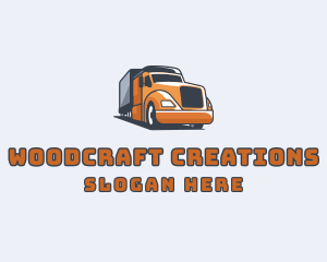 Cargo Truck Delivery logo design