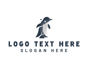 Zoology - Penguin Wildlife Animal logo design