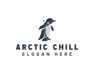 Penguin Wildlife Animal logo design