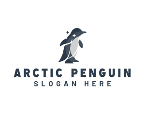 Penguin Wildlife Animal logo design