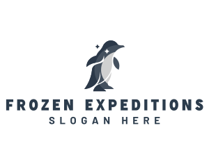 Penguin Wildlife Animal logo design