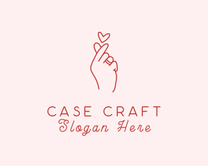 Romance - Hand Heart Romance logo design