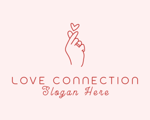 Romance - Hand Heart Romance logo design
