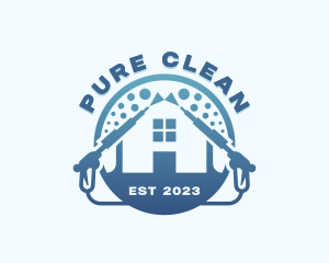 Pressure Washer Cleaning  logo design