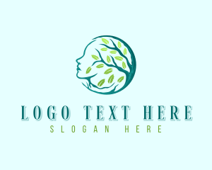 Leaf - Tree Woman Wellness logo design