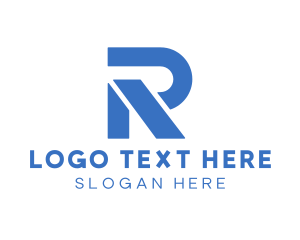 Mv - Modern Tech Letter R logo design