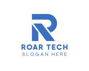 Modern Tech Letter R logo design