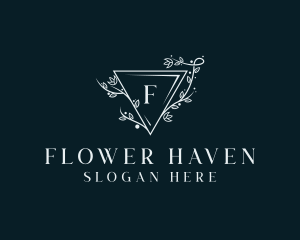 Flower Wreath Wedding Planner logo design