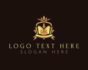 Book - Premium University Crest logo design