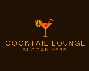 Music Note Cocktail  logo design